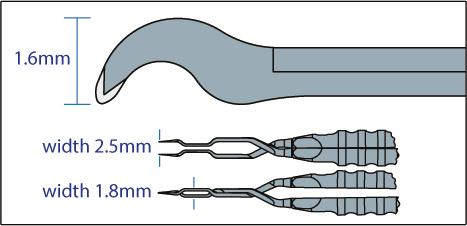 2-818E Inamura Talon Prechopper Forceps - Image 4