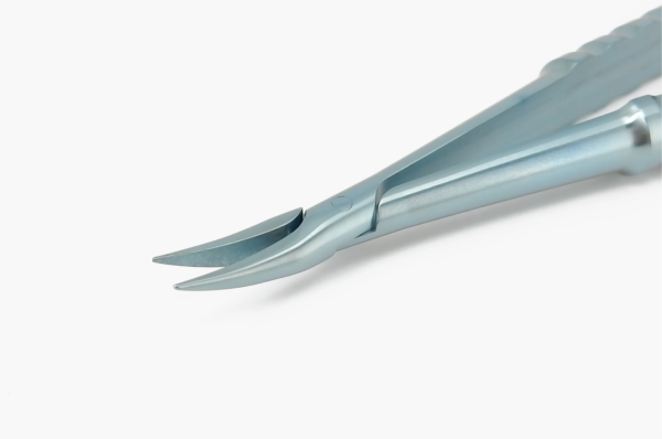 3-203 Castroviejo Needle Holder Curved Medium No Lock 9mm