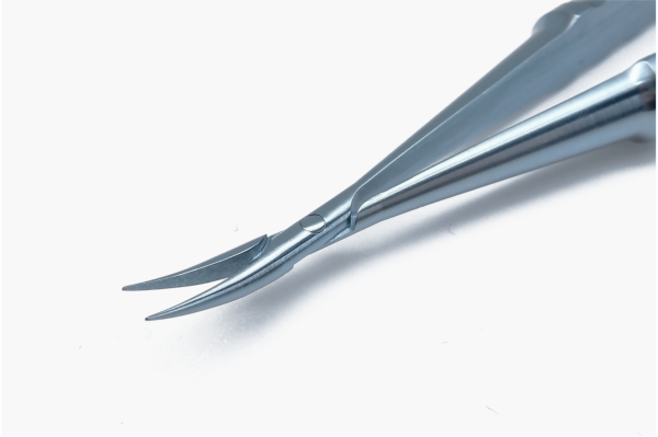 3-205 Castroviejo Needle Holder Curved Delicate No Lock 7mm