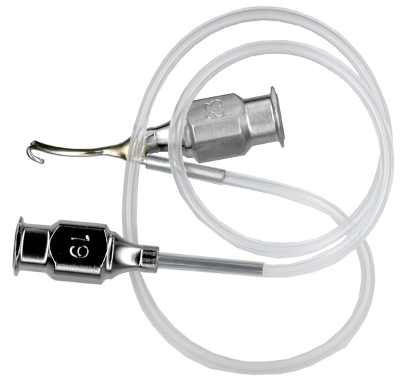 CA615L Simcoe Irrigating/Aspirating U-Shaped Cannula Left 23ga