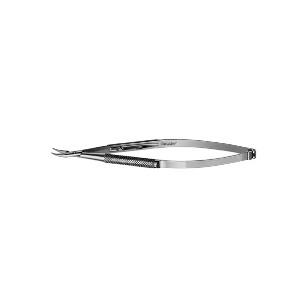 G17460 Barraquer Needle Holder Curved Extra Delicate No Lock 7.5mm