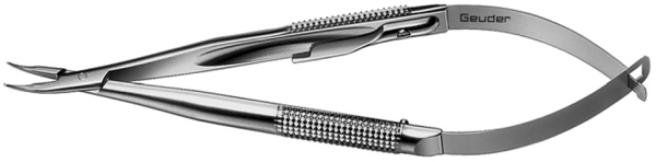 G17506 Barraquer Needle Holder Curved Delicate Locking 10mm
