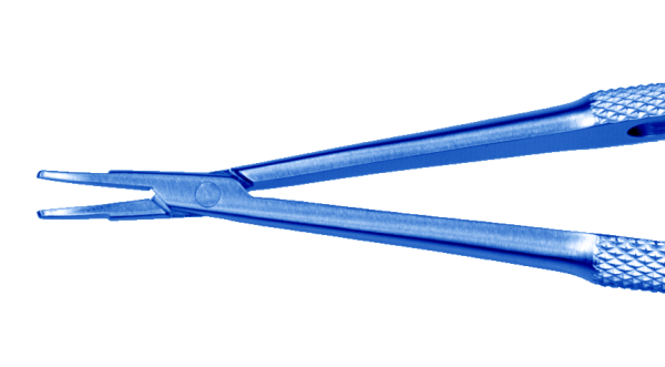 PH3107T Barraquer Needle Holder Curved Delicate No Lock 9mm
