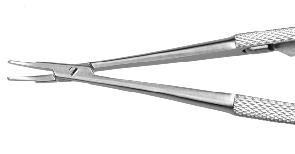 PH3109 Barraquer Needle Holder Curved Delicate Locking 9mm