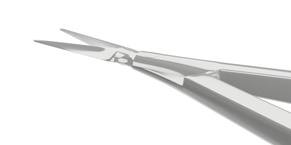 11-0501S Clayman-Vannas Swan Neck Straight Scissors