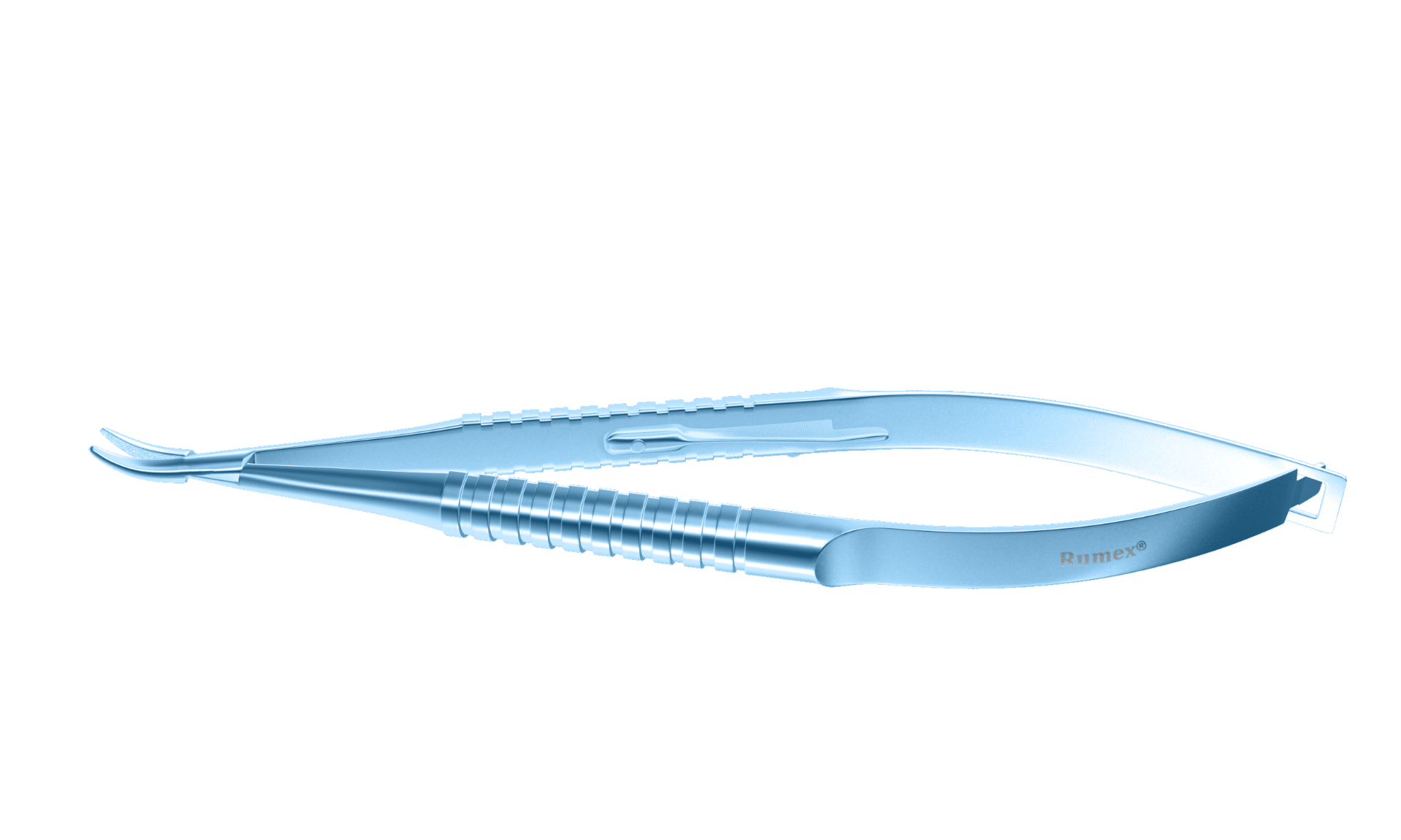 8-030T Barraquer Needle Holder Curved Standard Locking 12mm - Image 2