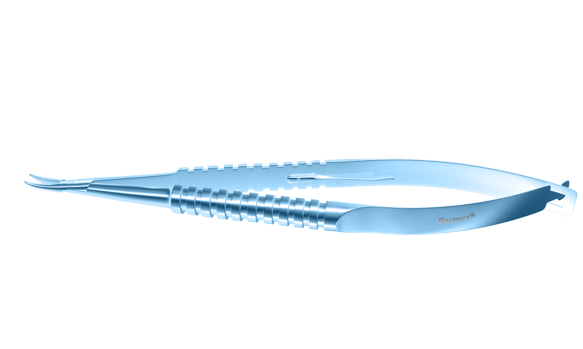 8-040T Barraquer Needle Holder Curved Fine Locking 12mm - Image 2