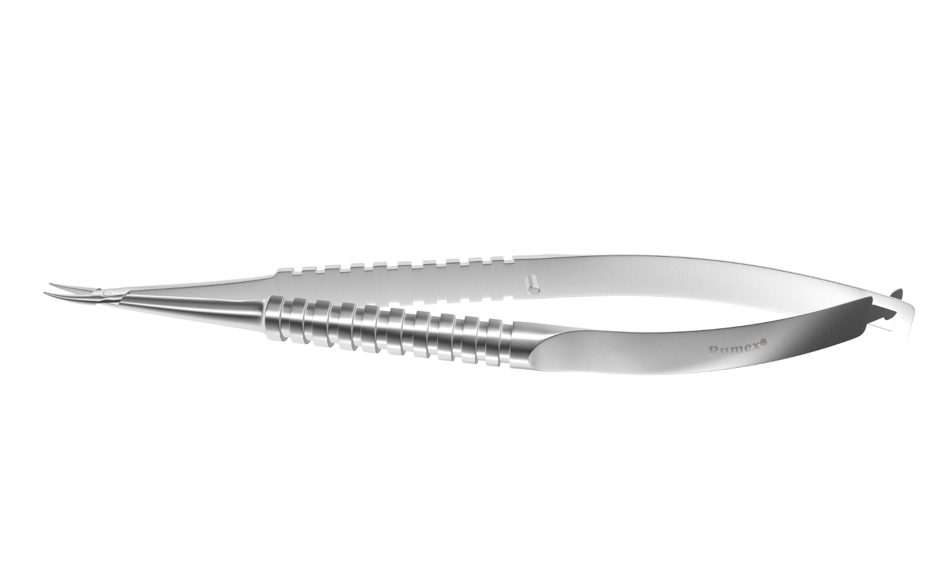 8-045S Barraquer Needle Holder Curved Extra Fine No Lock 8mm - Image 2