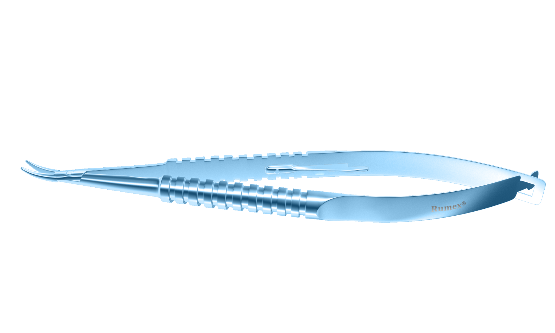 8-070T Barraquer Needle Holder Curved Fine Locking 12mm - Image 2