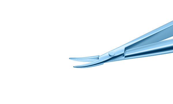 8-071T Barraquer Needle Holder Curved Fine No Lock 12mm