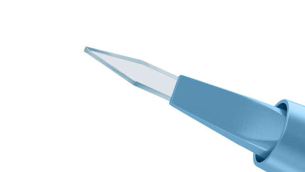 6-10/6-076 Brown-Osher Side-Port Diamond Knife Five Facet Blade 1.0 mm