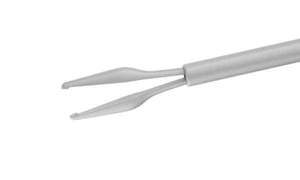 12-4012 End-Gripping Vitreoretinal Forceps with Extended Grip 23 Ga