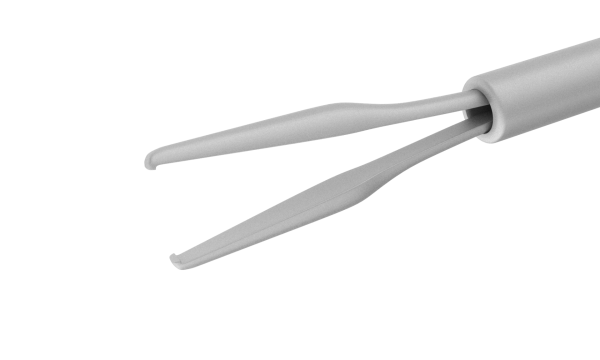 12-402-23 End-Gripping Vitreoretinal Forceps with Nail-Shaped Jaws 23 Ga