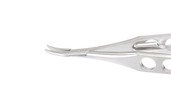 N-0030 McPherson Needle Holder Curved Extra Delicate Locking 10mm