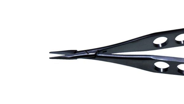 N-0040C McPherson Needle Holder Curved Extra Delicate No Lock 10mm
