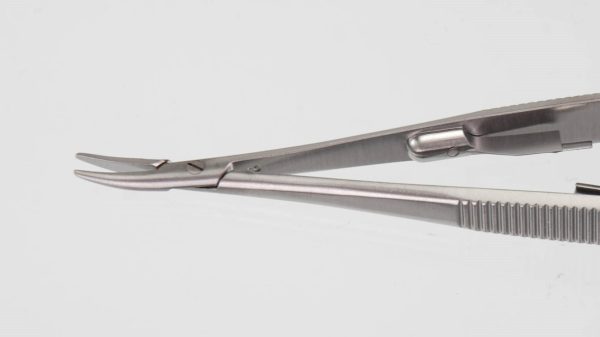 N-0110 Castroviejo Needle Holder Curved Delicate Locking 10mm