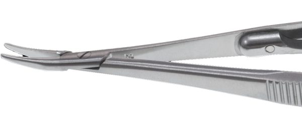 N-0150 Castroviejo Needle Holder Curved Delicate Locking 10mm