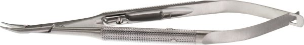 N-0300C Barraquer Needle Holder Curved Locking 9mm