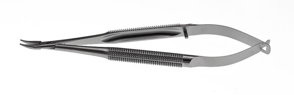 N-0353 Barraquer Needle Holder Curved Locking 8mm