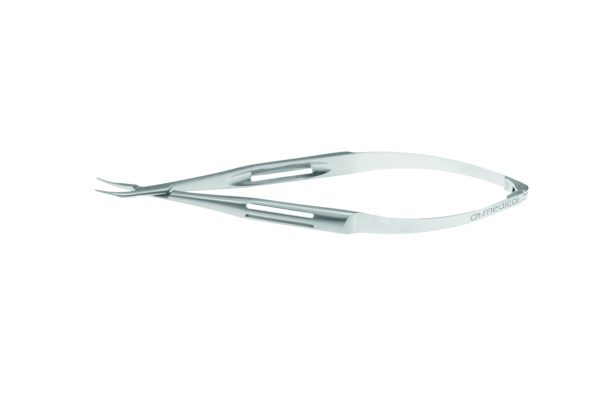 N-0590 Barraquer Needle Holder Curved No Lock 10mm