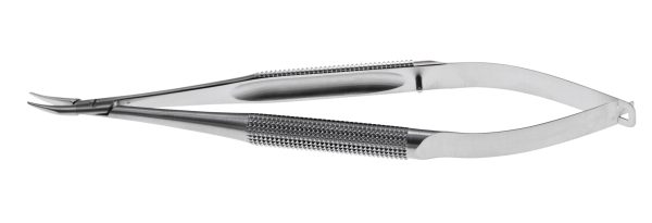 N-0710 Troutman Needleholder Curved No Lock