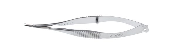 S-0450 Vannas Scissors Curved Blunt 5mm