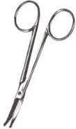 S-0811 Strabismus Scissors Curved Probe Points